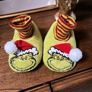 Grinch Holiday Toddler Slippers